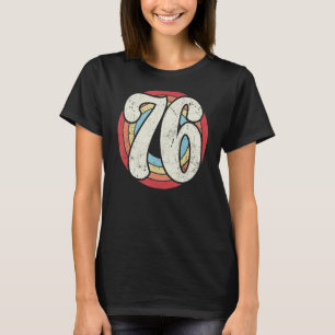 Retro Year 1976 Team Sports Number 76 Seventy Six T-Shirt
