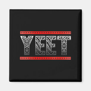 Retro Yeet Tribal Art Funny Saying Meme Mens Women Magnet