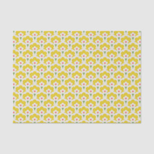 Retro Yellow Flower Garden Pattern Tissue Paper