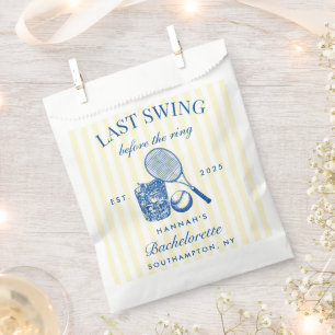 Retro Yellow Last Swing Before The Ring Tennis Bac Favour Bags