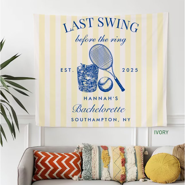 Retro Yellow Last Swing Before The Ring Tennis Bac Fleece Blanket (Creator Uploaded)