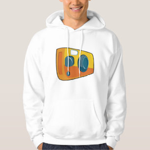 Retro Yellow Point and Shoot Film Camera Hoodie