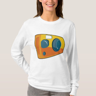 Retro Yellow Point and Shoot Film Camera T-Shirt