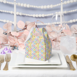 Retro yellow sunflower Floral Birthday party Favour Box