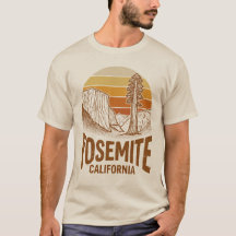 Retro Yosemite California Sunset National Park