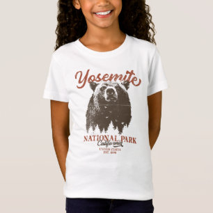 Retro Yosemite National Park California Black Bear T-Shirt