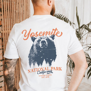 Retro Yosemite National Park California Black Bear T-Shirt