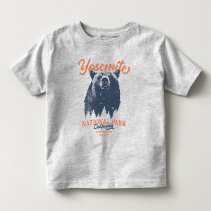 Retro Yosemite National Park California Black Bear Toddler T-Shirt