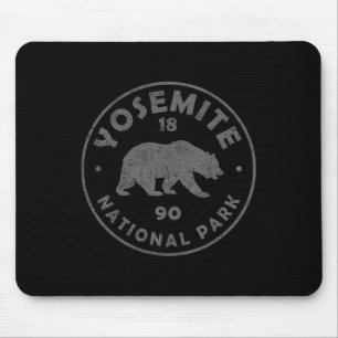 Retro Yosemite Us National Park Vintage Souvenir H Mouse Pad
