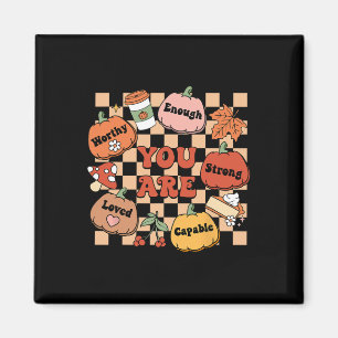 Retro You Are Pumpkin Fall School Counsellor Thank Magnet