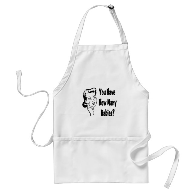 Retro You Have How Many Babies? Standard Apron (Front)