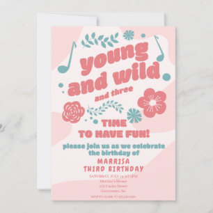 RETRO YOUNG AND WILD BIRTHDAY CARDS