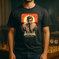 Retro Young Bobby Fischer "Chess is War" Quote