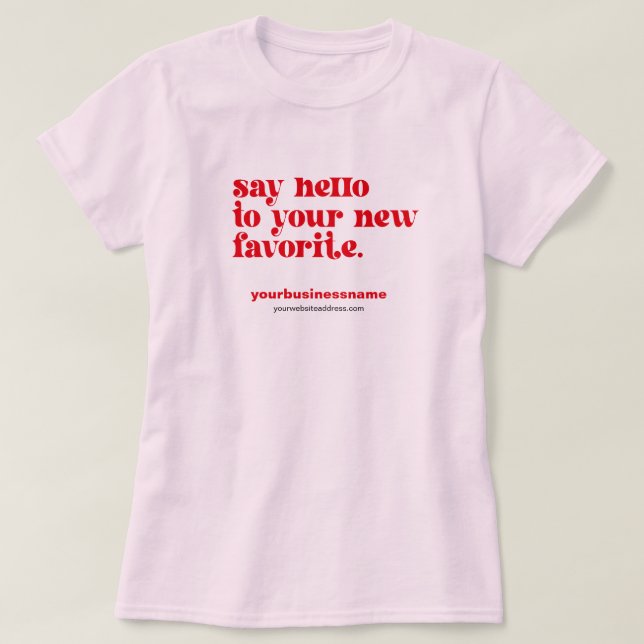 Retro Your New Favourite | Small Business Branding T-Shirt (Design Front)