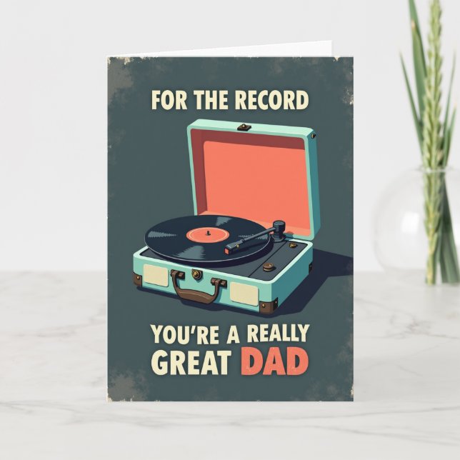Retro Youre Great Dad Card (Front)