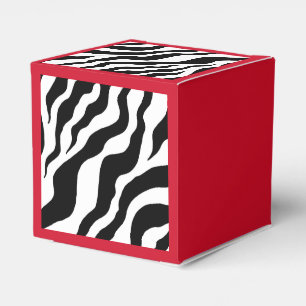 Retro Zebra Print Favour Boxes 
