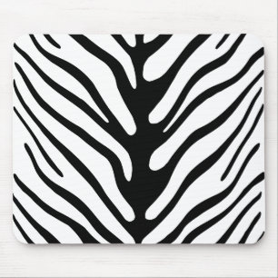 Retro Zebra Stripe Motif Mouse Pad