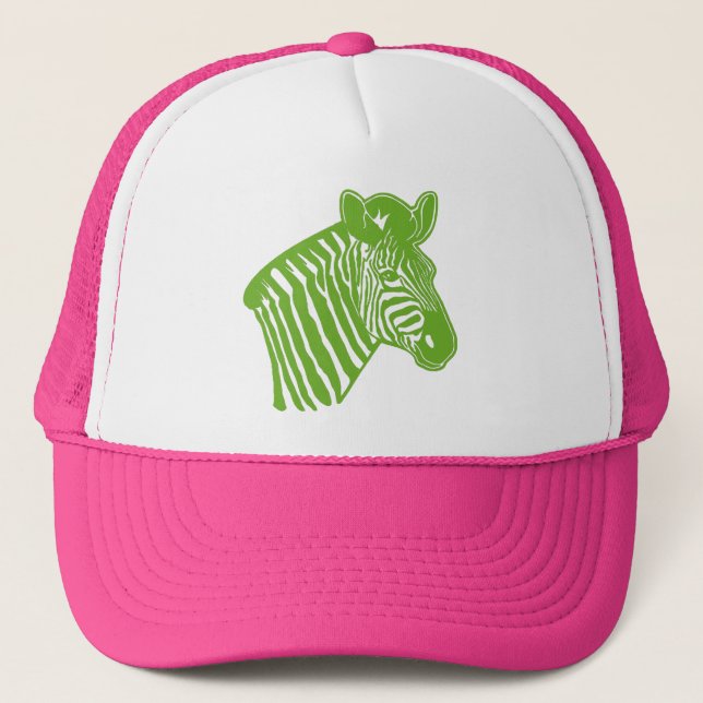 Retro Zebra trucker hat (Front)