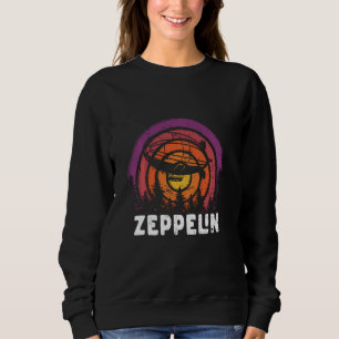 Retro Zeppelin 70s 80s Dirigible Airship Zepelin Z Sweatshirt