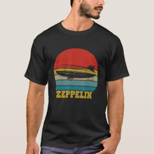 Retro Zeppelin  Dirigible Blimp Airship 70s 3 T-Shirt