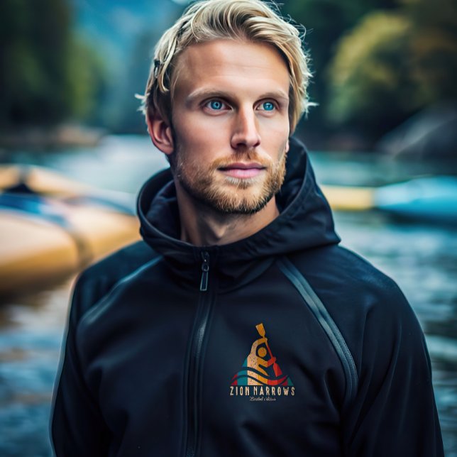 Retro Zion Narrows Kayaking Hoodie (Creator Uploaded)
