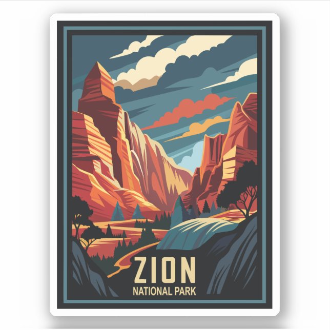 Retro Zion National Park  (Front)