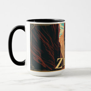 Retro Zion National Park Adventure Mug
