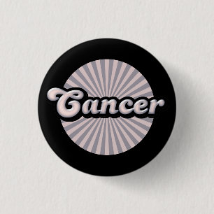 Retro Zodiac Cancer Button