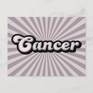Retro Zodiac Cancer Postcard