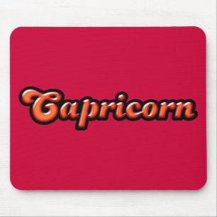 Retro Zodiac Capricorn Mouse Pad
