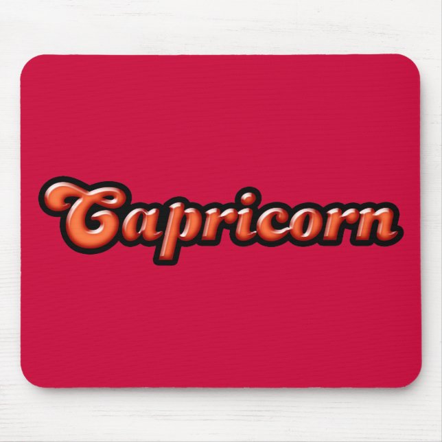 Retro Zodiac Capricorn Mouse Pad (Front)