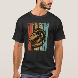 Retro Zodiac Capricorn Vintage Style Astrology T-Shirt