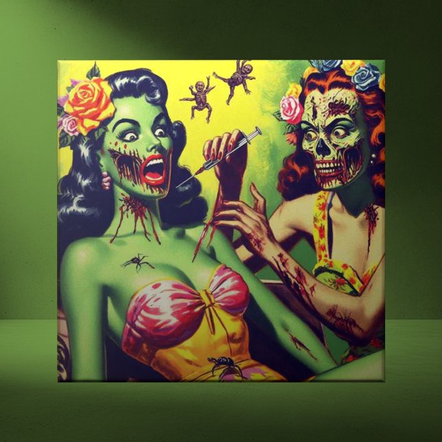 Retro Zombie Pin-up Tile (Creator Uploaded)