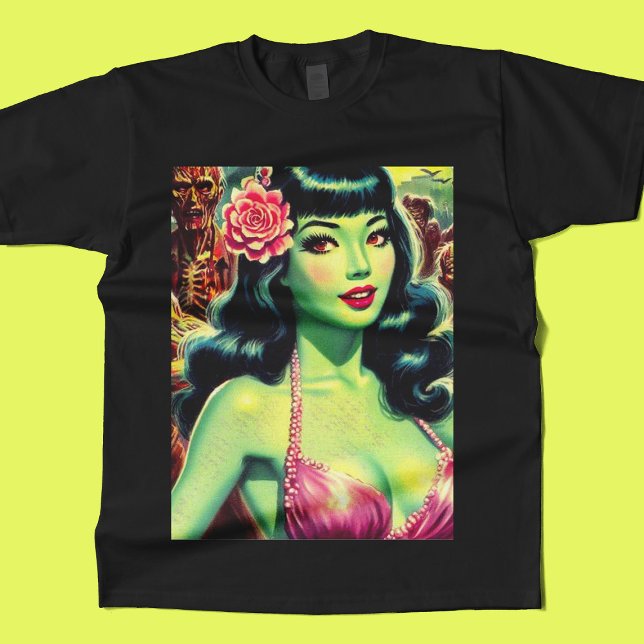 Retro Zombie Woman T-Shirt (Creator Uploaded)