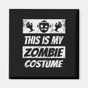 Retro Zombies Halloween Boys Kids Funny Costume Magnet