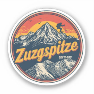 Retro Zugspitze bavarian outdoor nature gifts