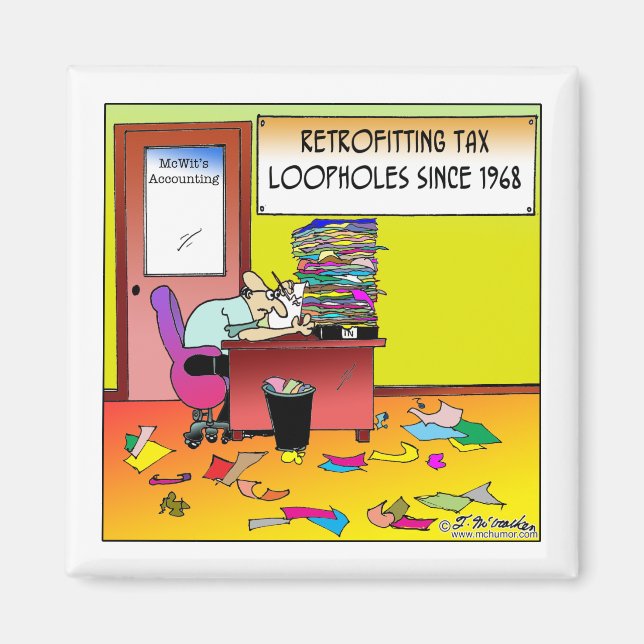 Retrofitting Tax Loopholes Magnet (Front)