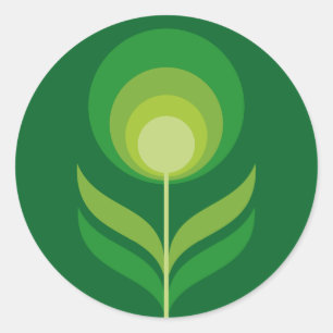 retrolove27 classic round sticker