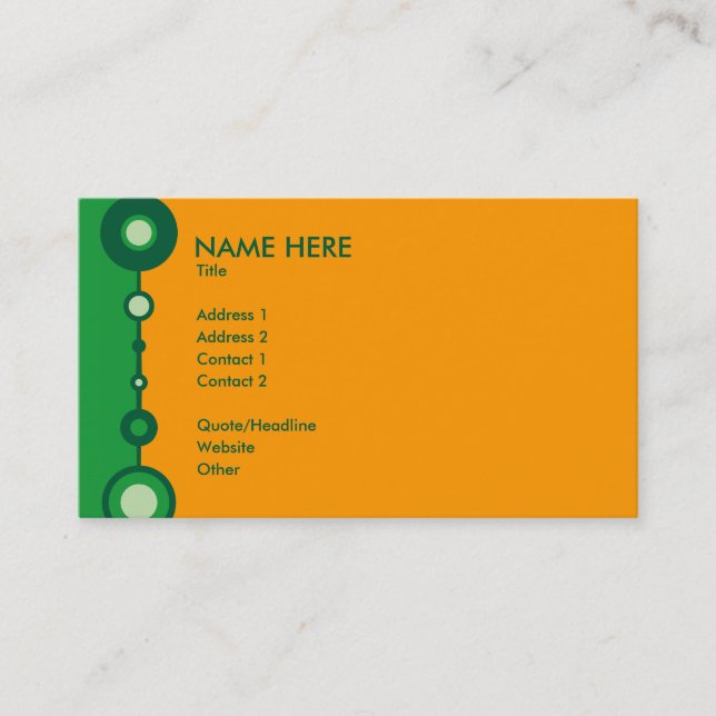 retrOs Business Card (Front)
