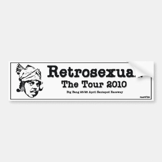 Retrosexual Tour - Bumper Sticker (Front)