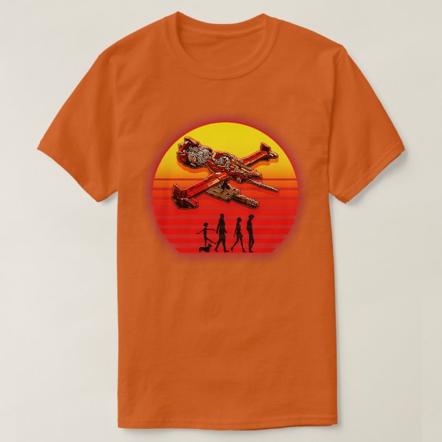 RetroSunset Swordfish T-Shirt (Design Front)