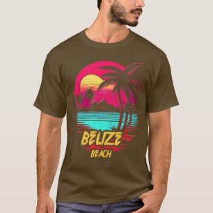 Retrowave Beach Belise Beach T-Shirt
