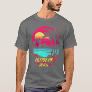 Retrowave Beach Hoddevik Beach T-Shirt