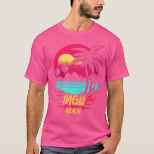 Retrowave Beach Ingu Beach T-Shirt