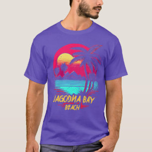 Retrowave Beach Jagodna Bay Beach T-Shirt