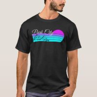 Retrowave Park City Utah Vaporwave Retro Graphic M