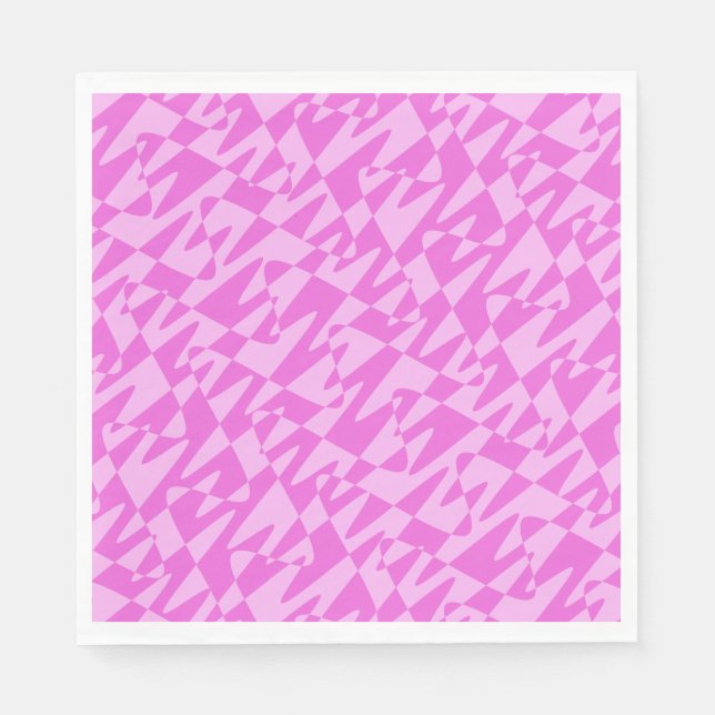 retrowave ripple - duo pink : napkin (Front)