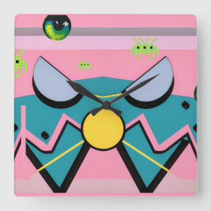 Retrowaves of Fame - Ken Gauge Art Square Wall Clock