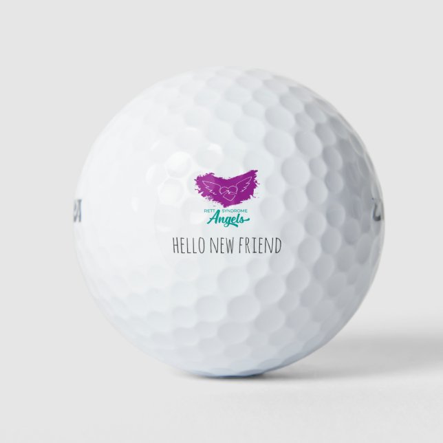 Rett Syndrome Angels Golf Balls (Front)