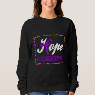 Rett Syndrome Awareness Hope Warrior Support Purpl Sweatshirt